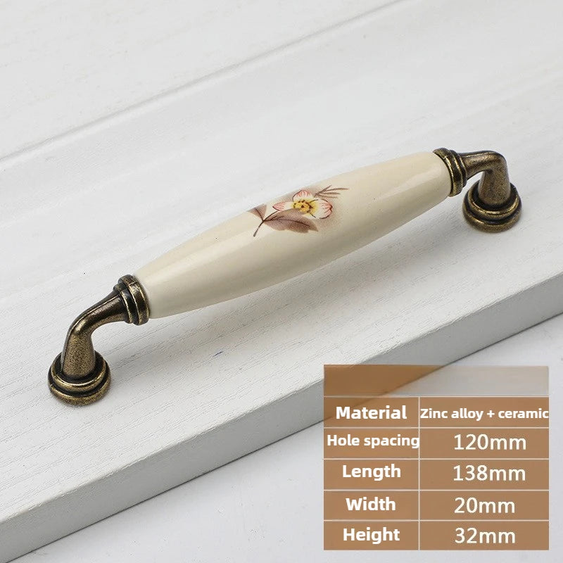 Vintage Keramik Möbelknopf – Ländlicher Stil