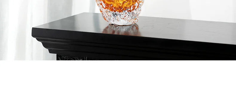 Bernstein Glasvase – Modernes Design – Tischdeko