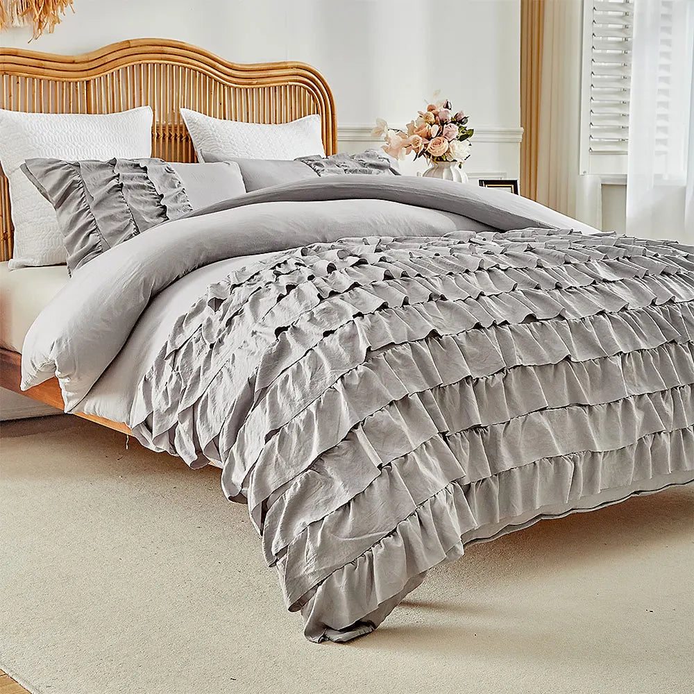 Bettdeckenbezug Set – Rüschen-Prinzessin – Verschiedene Grössen