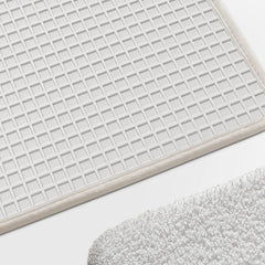 Floraler Badteppich – Geometrisches Design – 50x80 cm