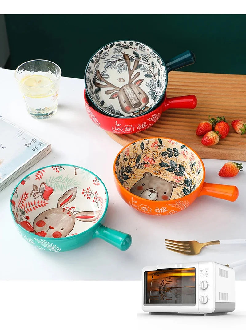 Cartoon-Keramikschale – Töpferhandwerk – Mikrowellensicher