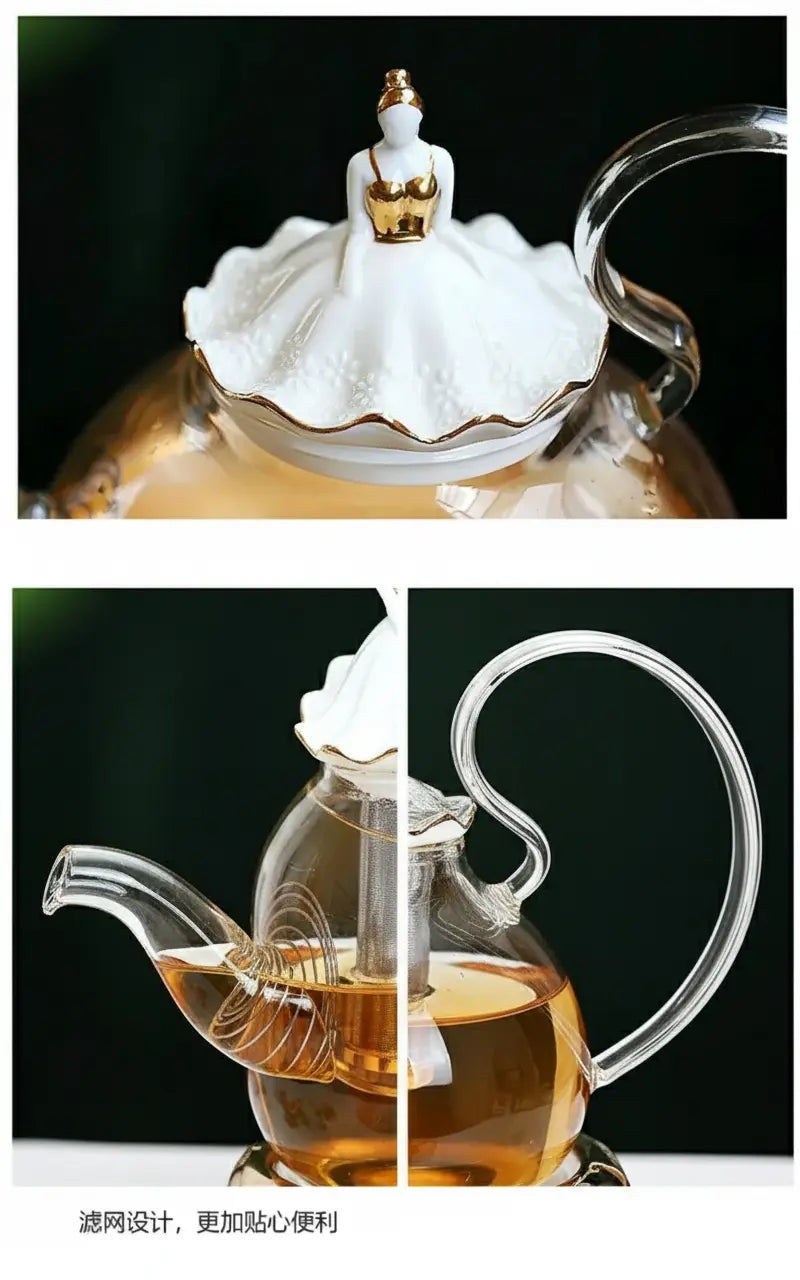 Luxus Glas-Teeset – Modernes Design 600 ml