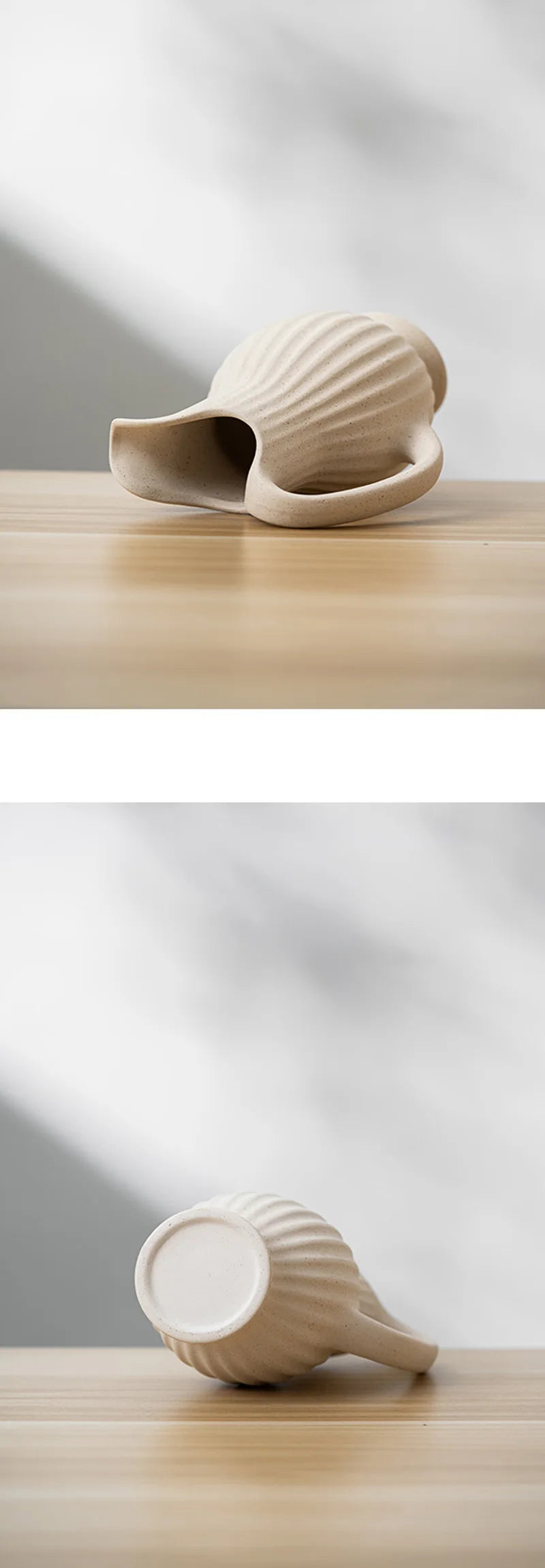 Nordische Keramikvase – Modernes Weiss Porzellan Kunst