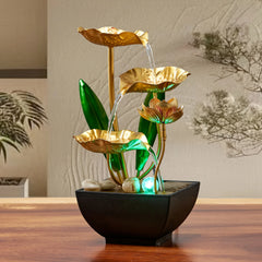 Zimmerbrunnen – Metalldesign – Wohnzimmer Entspannung
