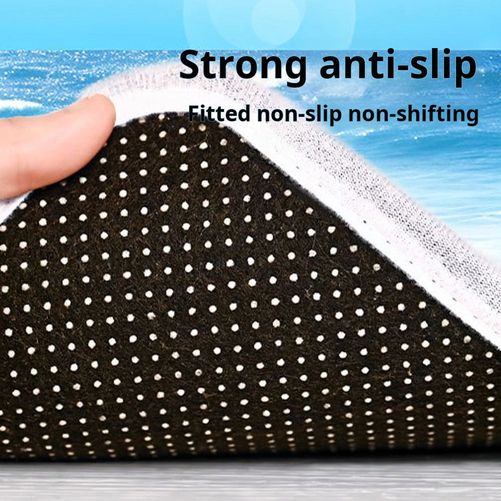 Grosser Plüschteppich – Kaschmirimitat – Rutschfest 160cm