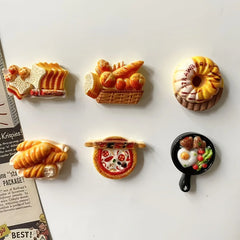 Miniatur-Resin-Lebensmittel-Kühlschrankmagnete – Set aus 6 oder 12