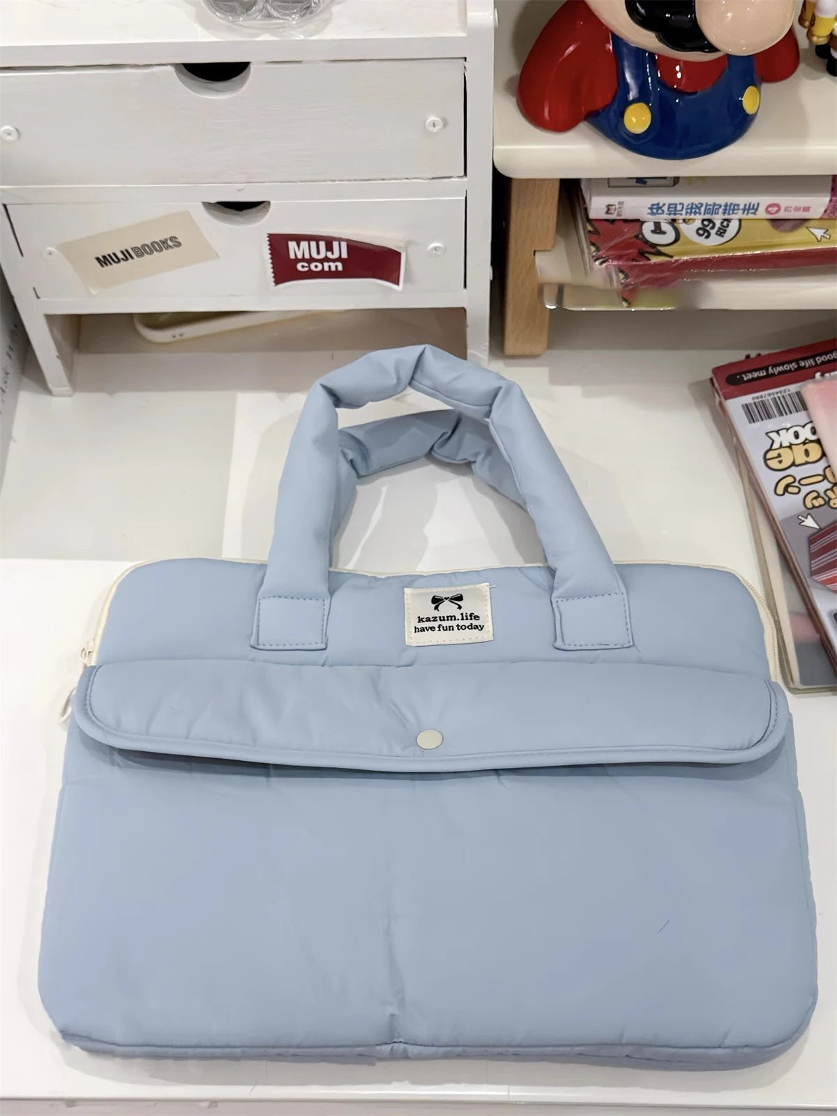 Stilvolle Polyester-Laptop-Tasche – Solides Design – Unisex