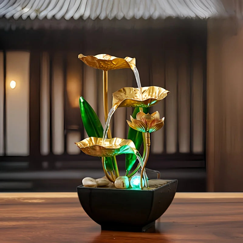 Zimmerbrunnen – Metalldesign – Wohnzimmer Entspannung
