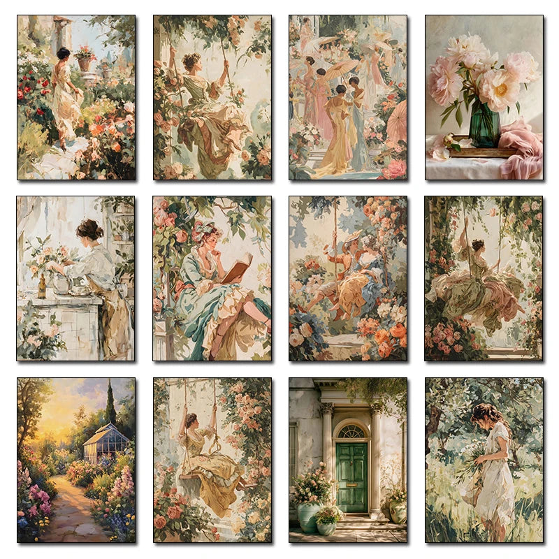 Leinwanddruck – Modern Rococo Figur – Wohnräume