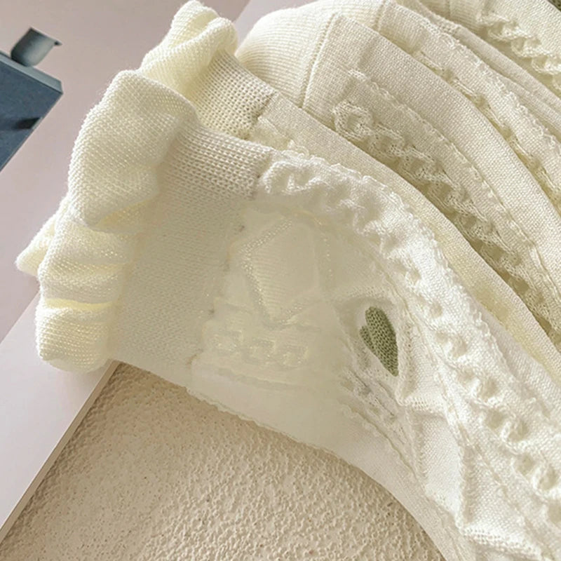 Blumenmuster Socken – Weiches atmungsaktives Set