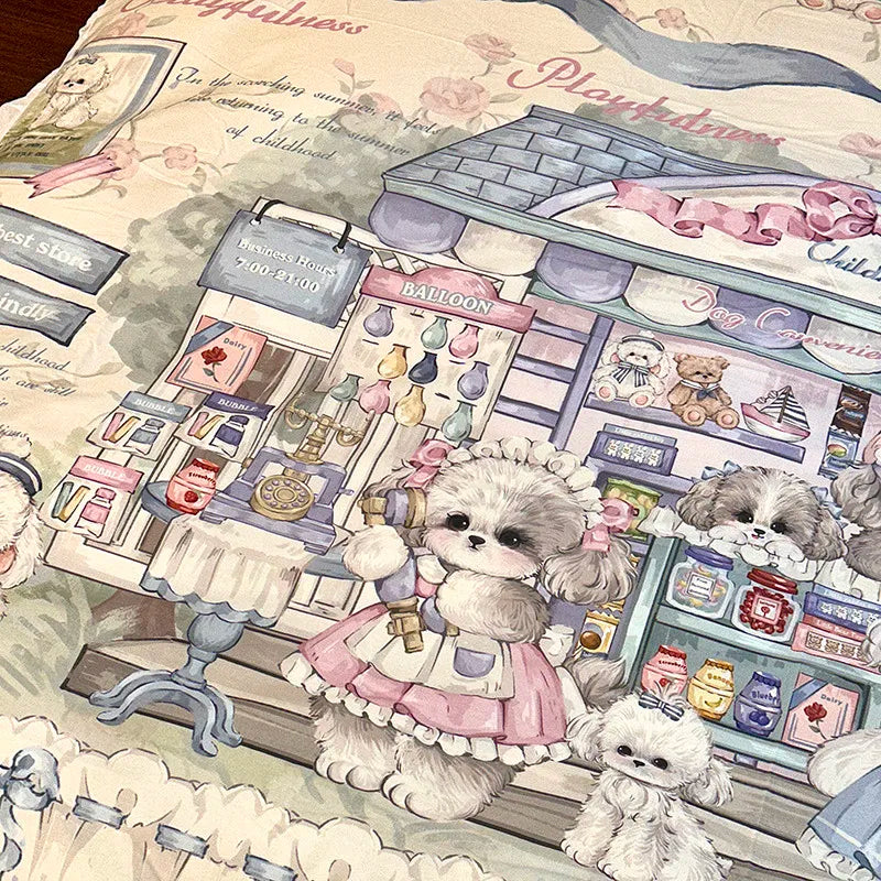 100% Baumwolle Bettdeckenbezug – Cartoon Prinzessin Stil – Twin, Queen, Double