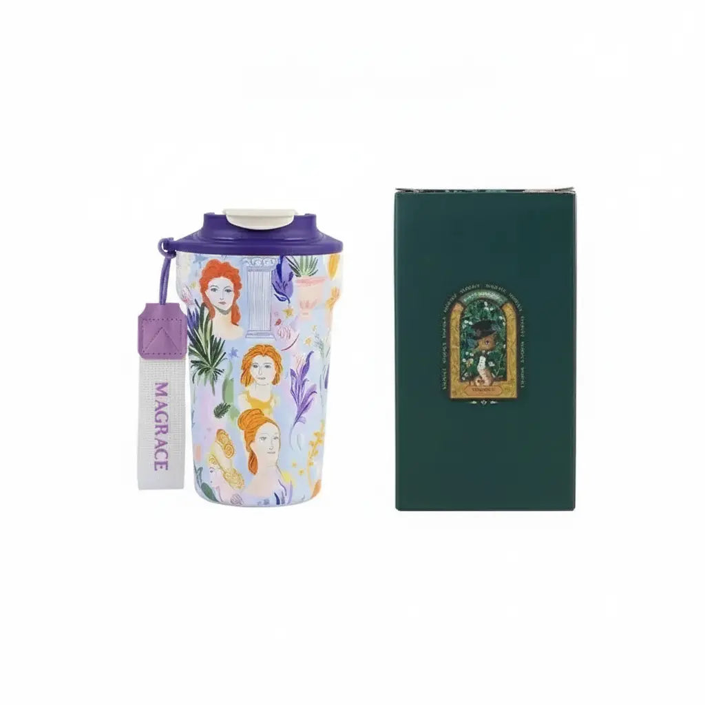 Thermosbecher – Keramikdesign – 420ml Vakuumflasche