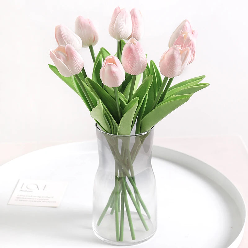 Tulpen Kunstblumenstrauss – Real Touch Schaum – Deko