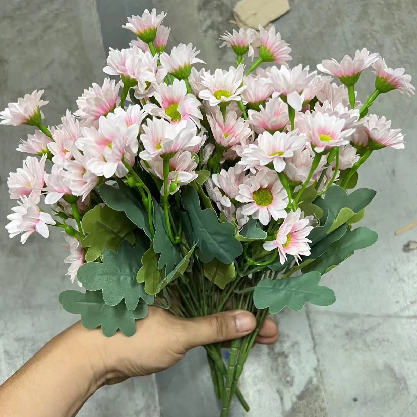 Künstliche Sunset-Mumien – Seidenstrauss – Indoor/Outdoor