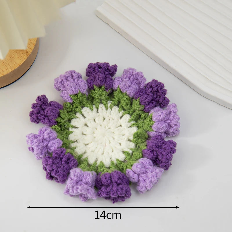 Gehäkelter Untersetzer – Öko Polyester – 10cm