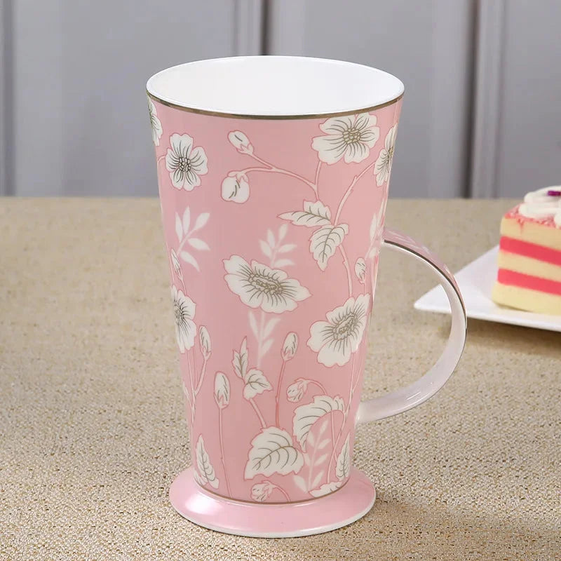 Keramik Luxus Tasse – Europäischer Stil & Grosse Kapazität