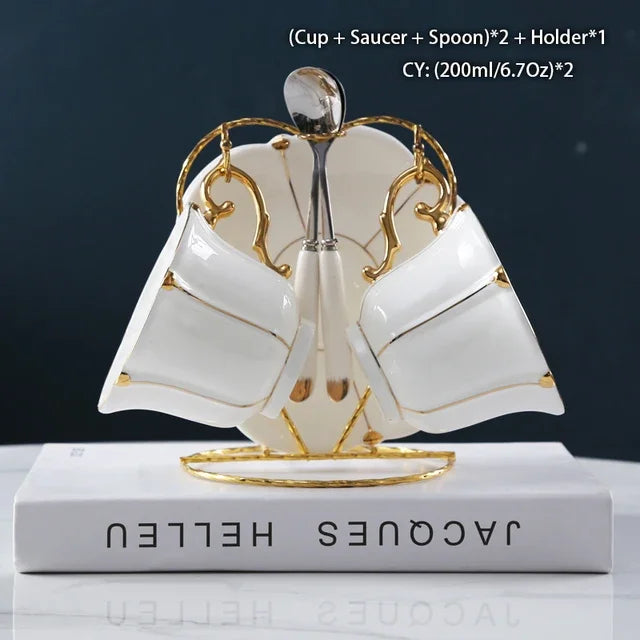 Britisches Bone China Kaffeeset – Edles Design