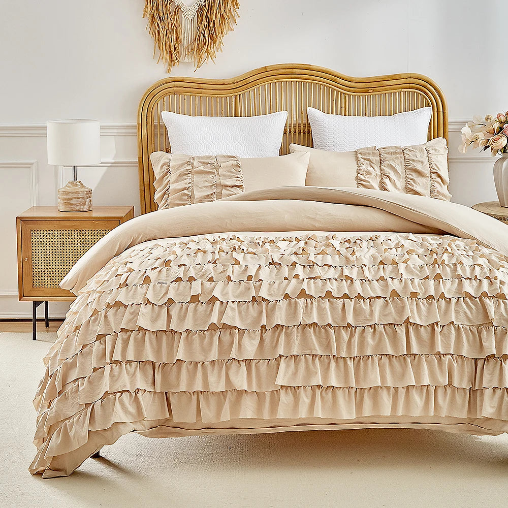 Bettdeckenbezug Set – Rüschen-Prinzessin – Verschiedene Grössen