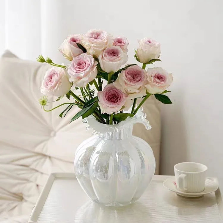 Moderne Glasvase – Handgefertigt – 18x24 cm