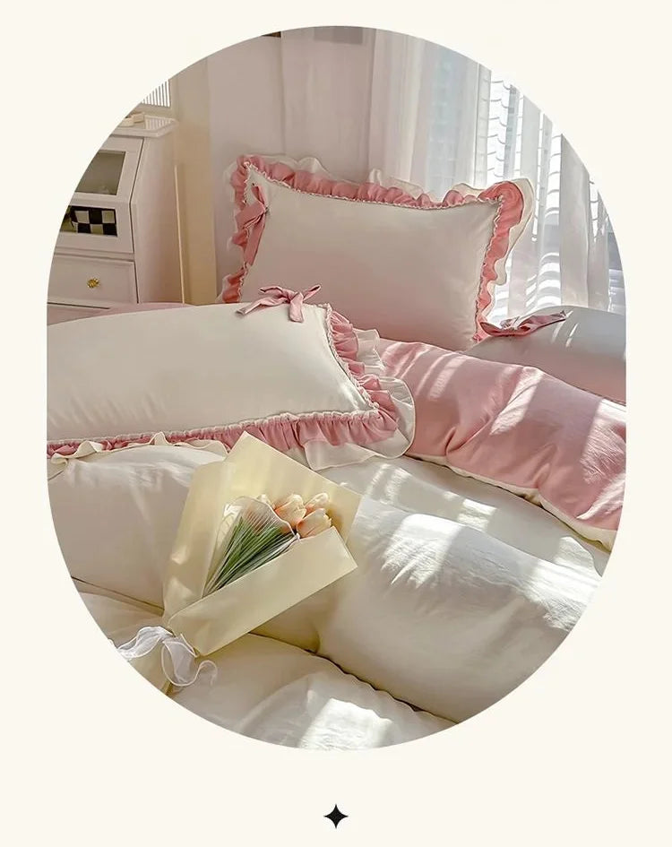 Spring Green Princess Bettwäsche – Elegantes Pastoraldesign