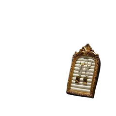 Samt-Schmucktablett – Bambus Design – 19cm bis 26cm