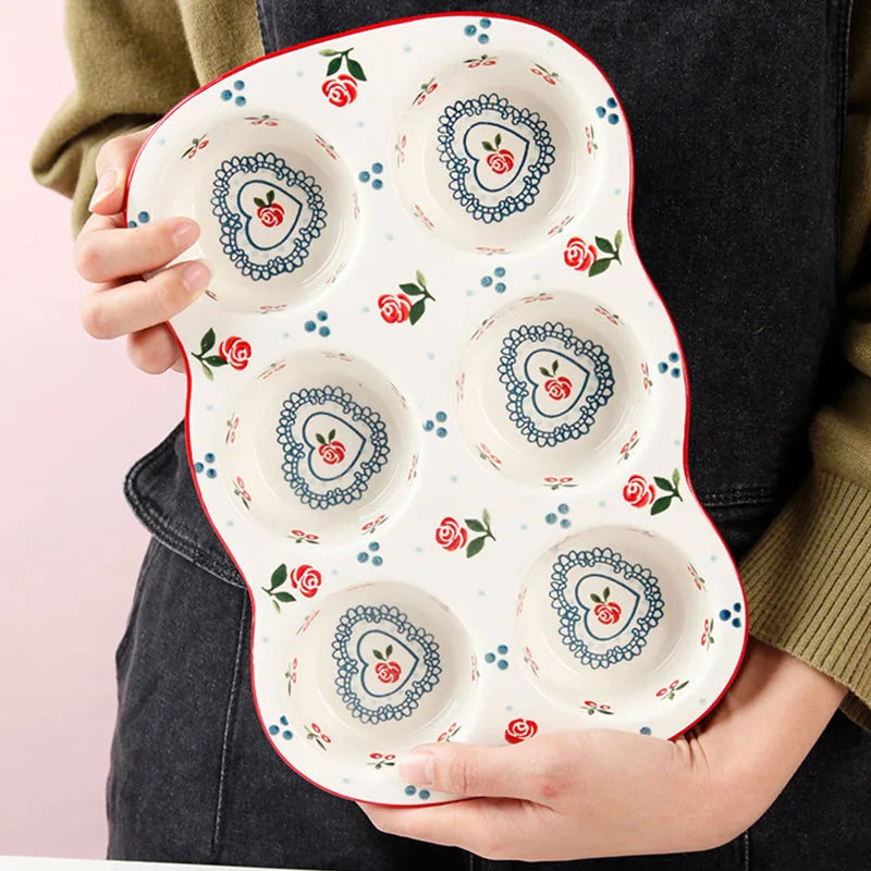 Keramik-Eierhalter – Nordic Kirschen – 30x19x4cm