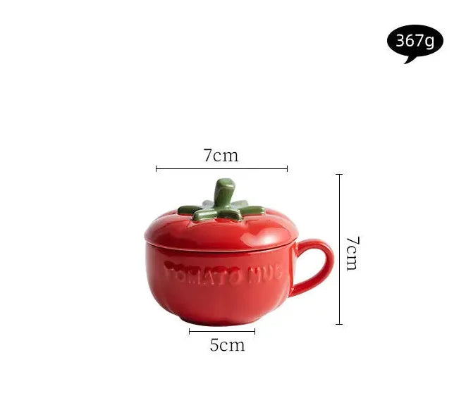 Moderne Fruchtform Keramikbecher – 300ml, Porzellan