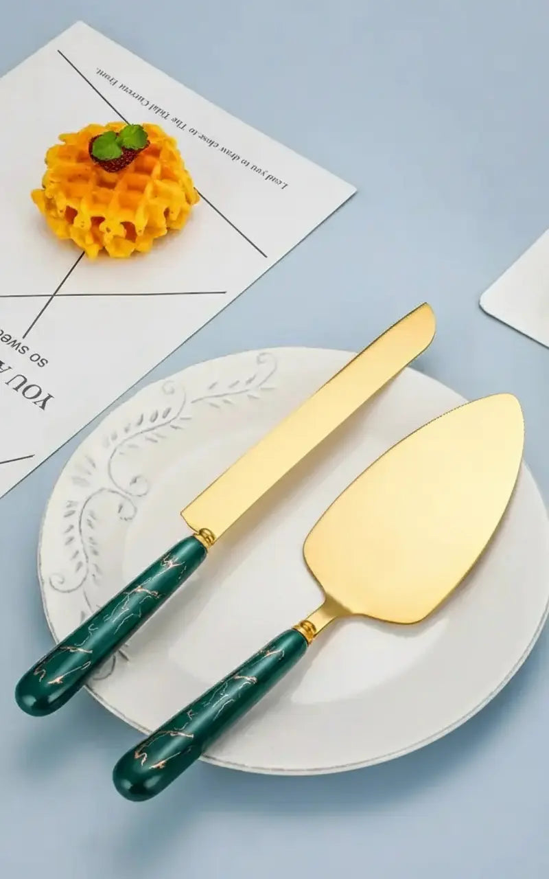 Edelstahl Kuchenschaufel – Keramikgriff, Luxuriöses Design