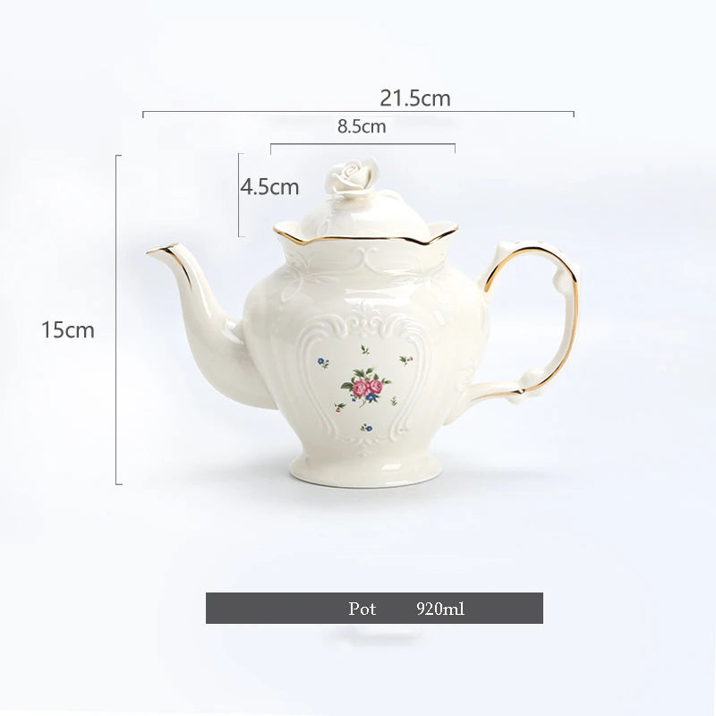 Vintage Teeset – Porzellan Blumen Design für Zuhause