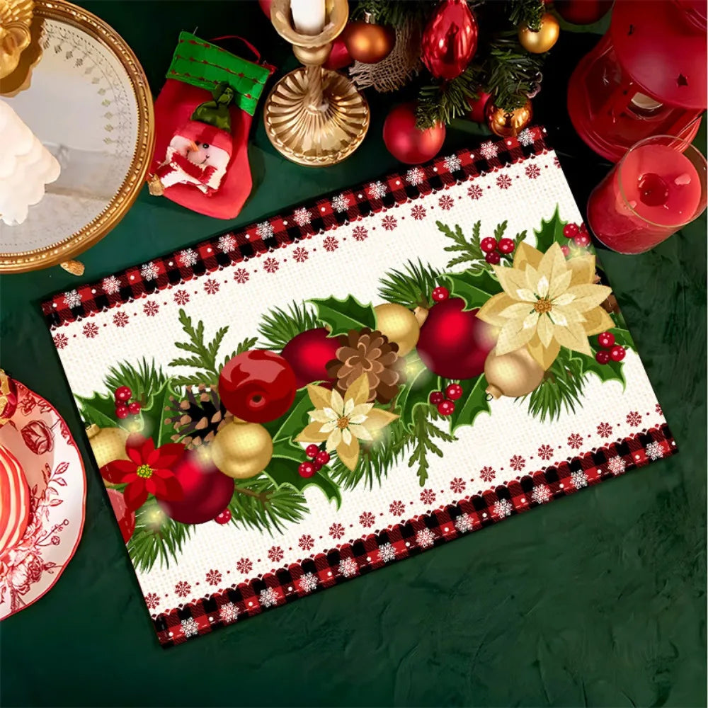 Weihnachtstischset – Leinen, 30x40cm