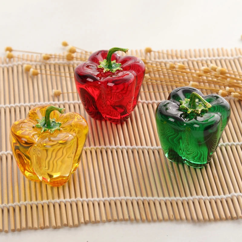 Kristall-Chili-Figur – Pastoral-Design – 4.5cm