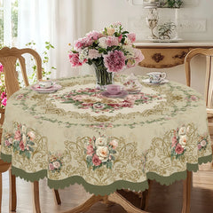 Rosen-Tischdecke - Retro Pink Floral - Verschiedene Grössen