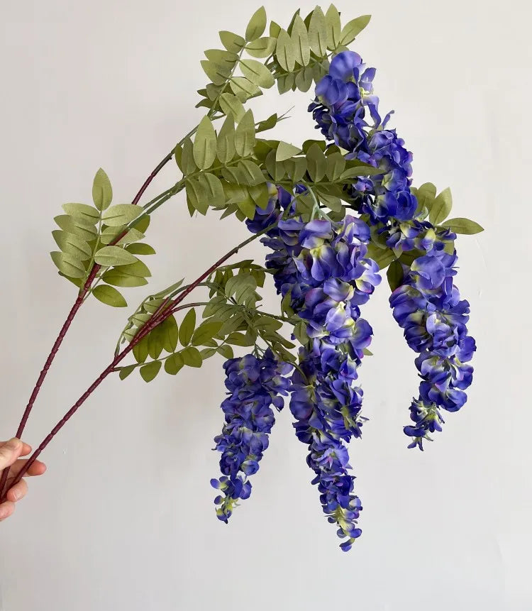 Wisteria Blumenranke – Seidenfloristik – 108cm Länge, Innenbereich