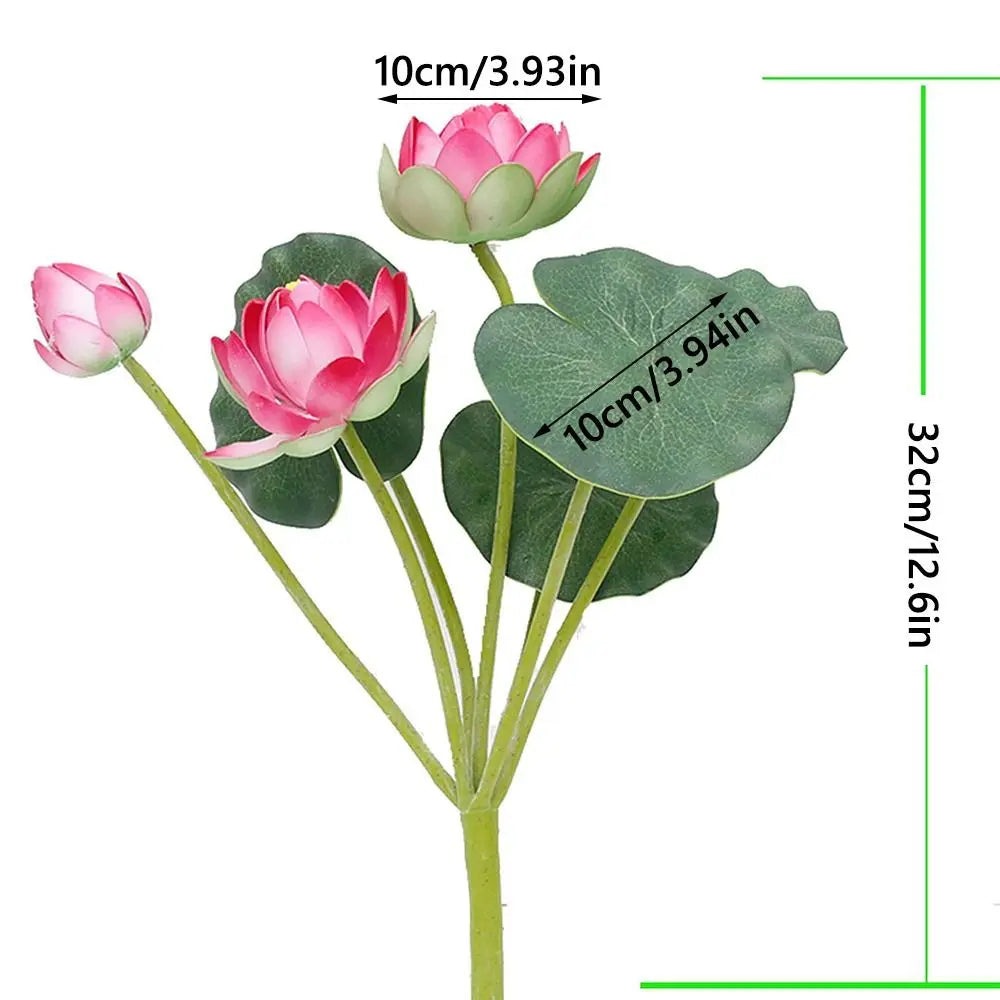 Lotusblume Seidenblüten – Multicolor Design 32cm