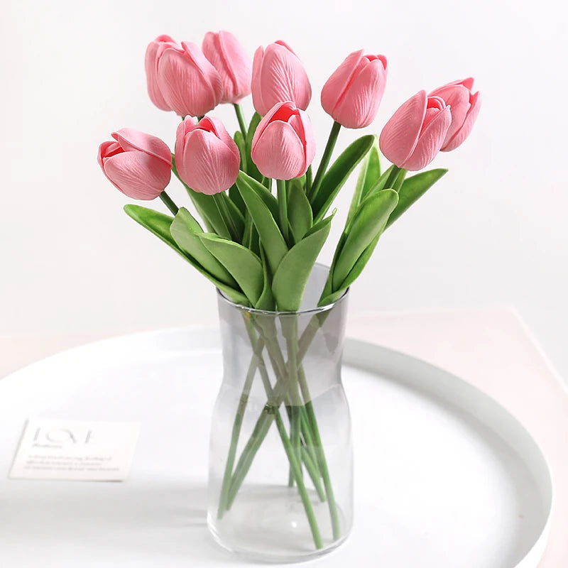 Tulpen Kunstblumenstrauss – Real Touch Schaum – Deko