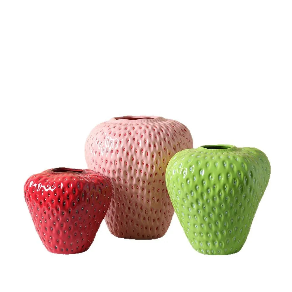 Keramische Erdbeervase – Modern Stil – Grösse M