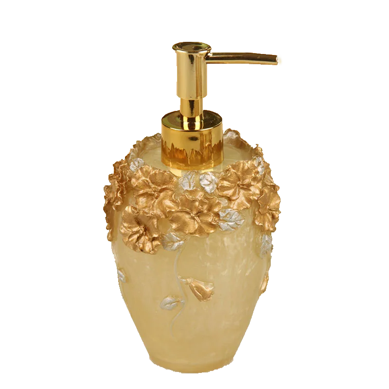 Floraler Seifenspender – Harz Vintage Badezimmer-Essential