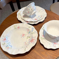 Keramikteller – Französisches Blumendesign – 20.5 cm