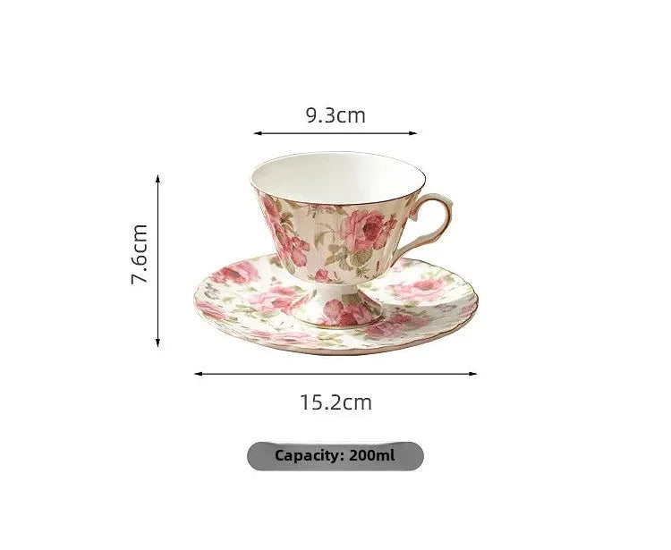 Kaffeetassenset – Handbemaltes Feinporzellan – Elegantes 200ml Design