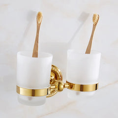 Luxus Gold Messing Badezimmer Set – Wandmontage