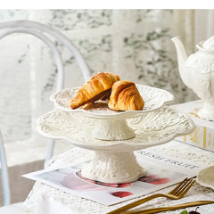 Keramikrelief-Teekanne – Elegantes Porzellan-Set