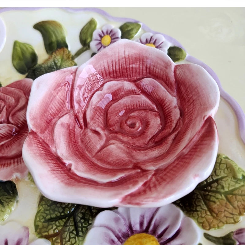 Handbemalte Keramiktasse – Europäischer Stil – 270ml