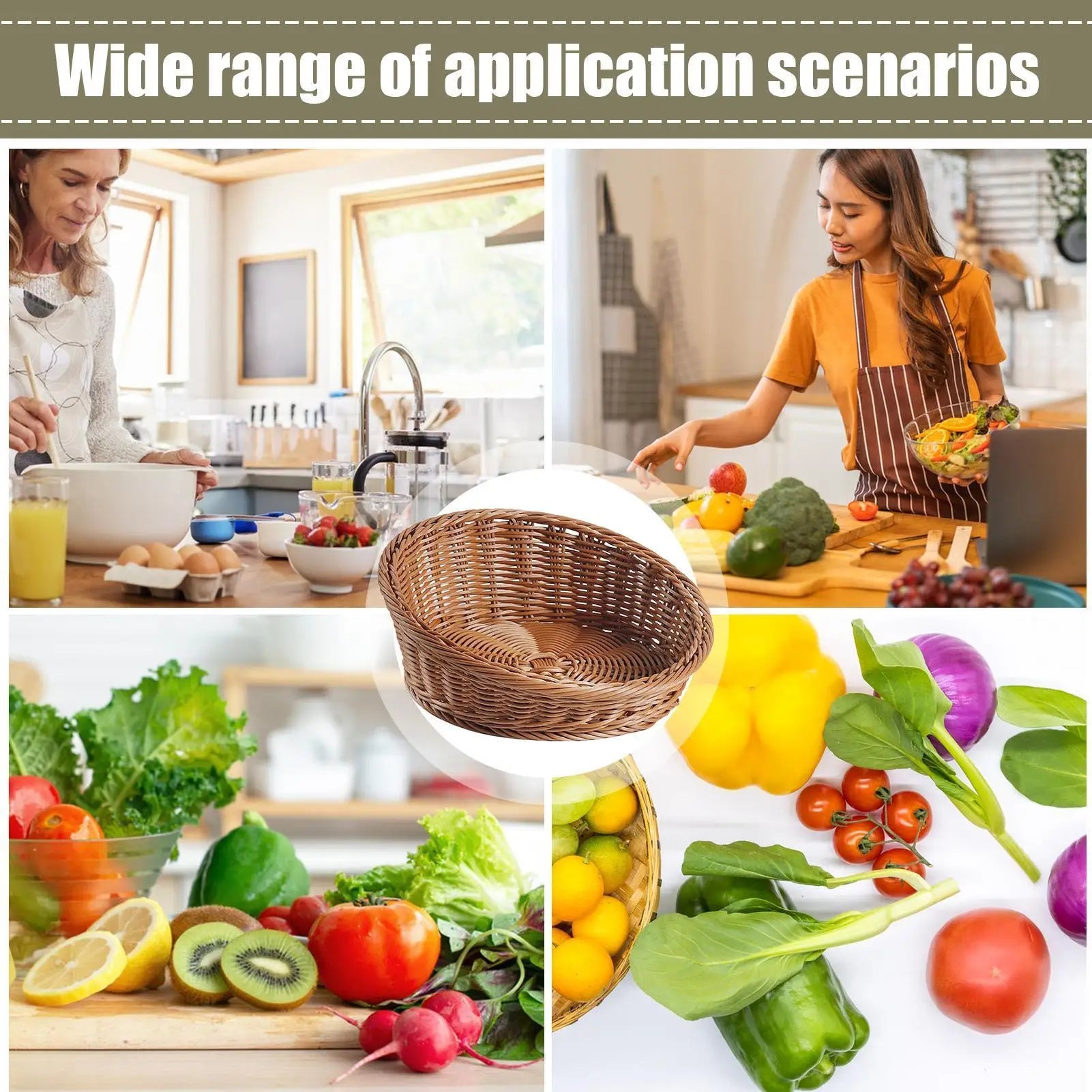 Brotkorb – Imitation Rattan Design – Verschiedene Grössen