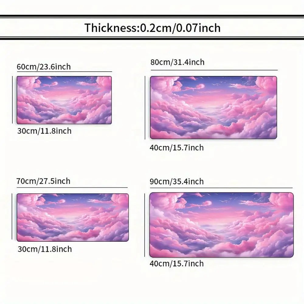 Mauspad im Japan-Stil – XXL Gummi Rutschfeste Schreibtischunterlage