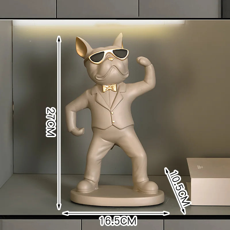 Französische Bulldogge Weinhalter – Harz Nordisch Tischdeko