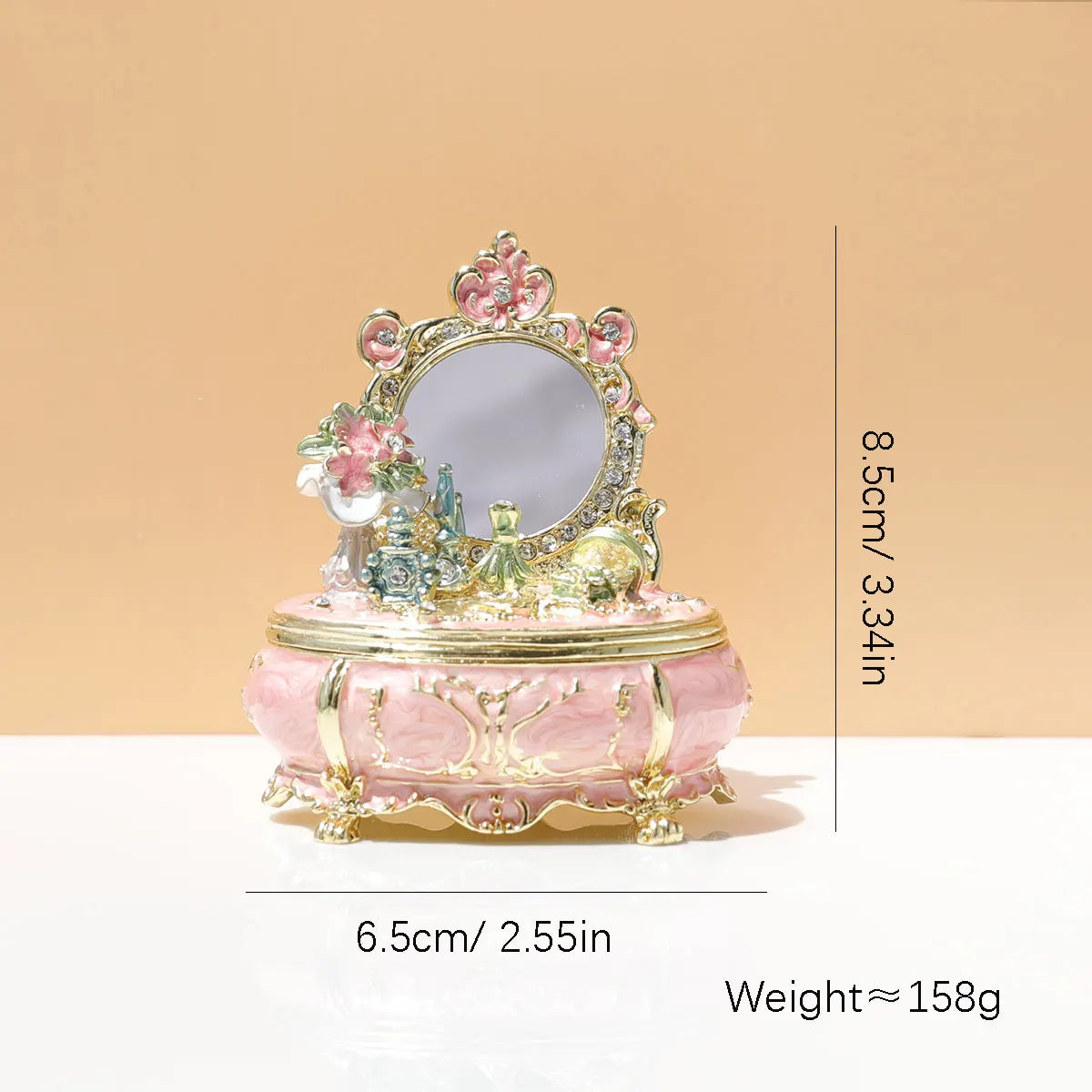 Schmuckkästchen – Handgemalt Emaille – 7x4.8x8.4 cm