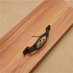 Vintage Zinklegierungsgriff – Rosen-Design 58mm/96mm/128mm