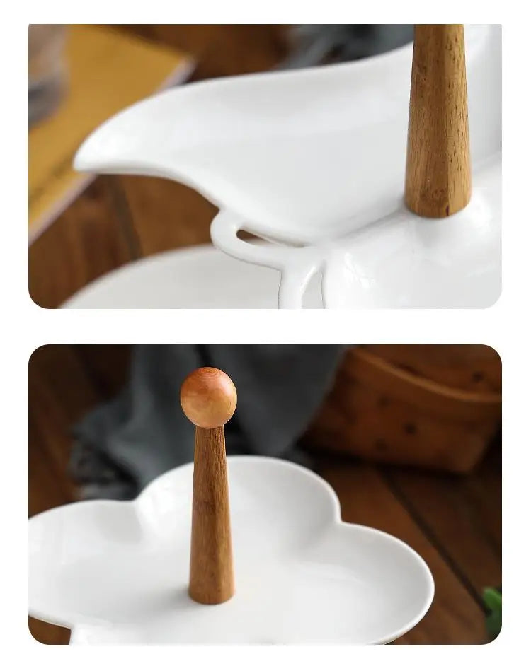 Keramikteller – Modernes Design mit Holzständer