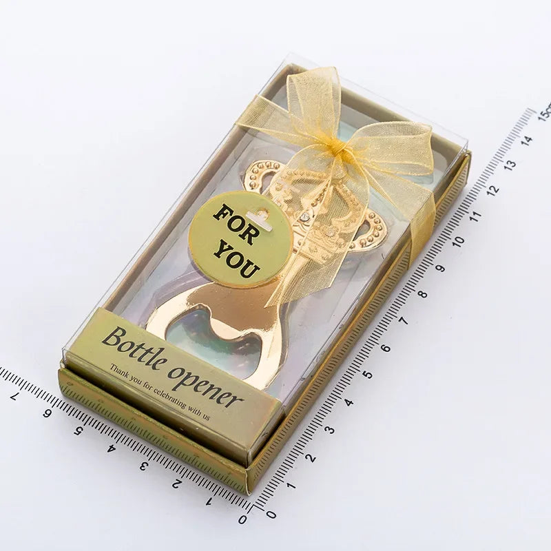Flaschenöffner Gold Pistolenform – Hochzeitsgeschenk 12x6x2 cm