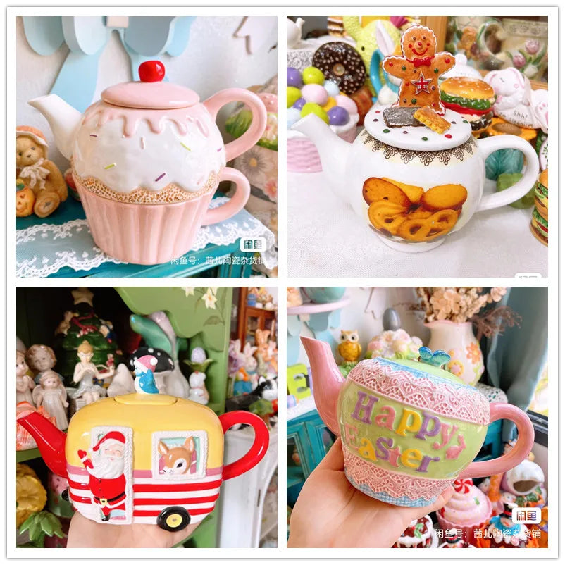 bunte 3D-Relief Keramikteller in verschiedenen Farben auf Esstisch